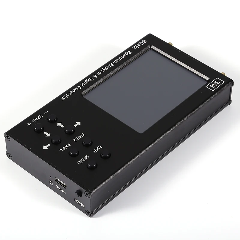 เครื่องวิเคราะห์สเปกตรัมแบบมือถือ SA6 ใช้ซ้ำได้ 35-6200Mhz เครื่องกำเนิดสัญญาณ WiFi CDMA ตัวทดสอบสัญญาณ 6G สำหรับการวัดที่แม่นยำ