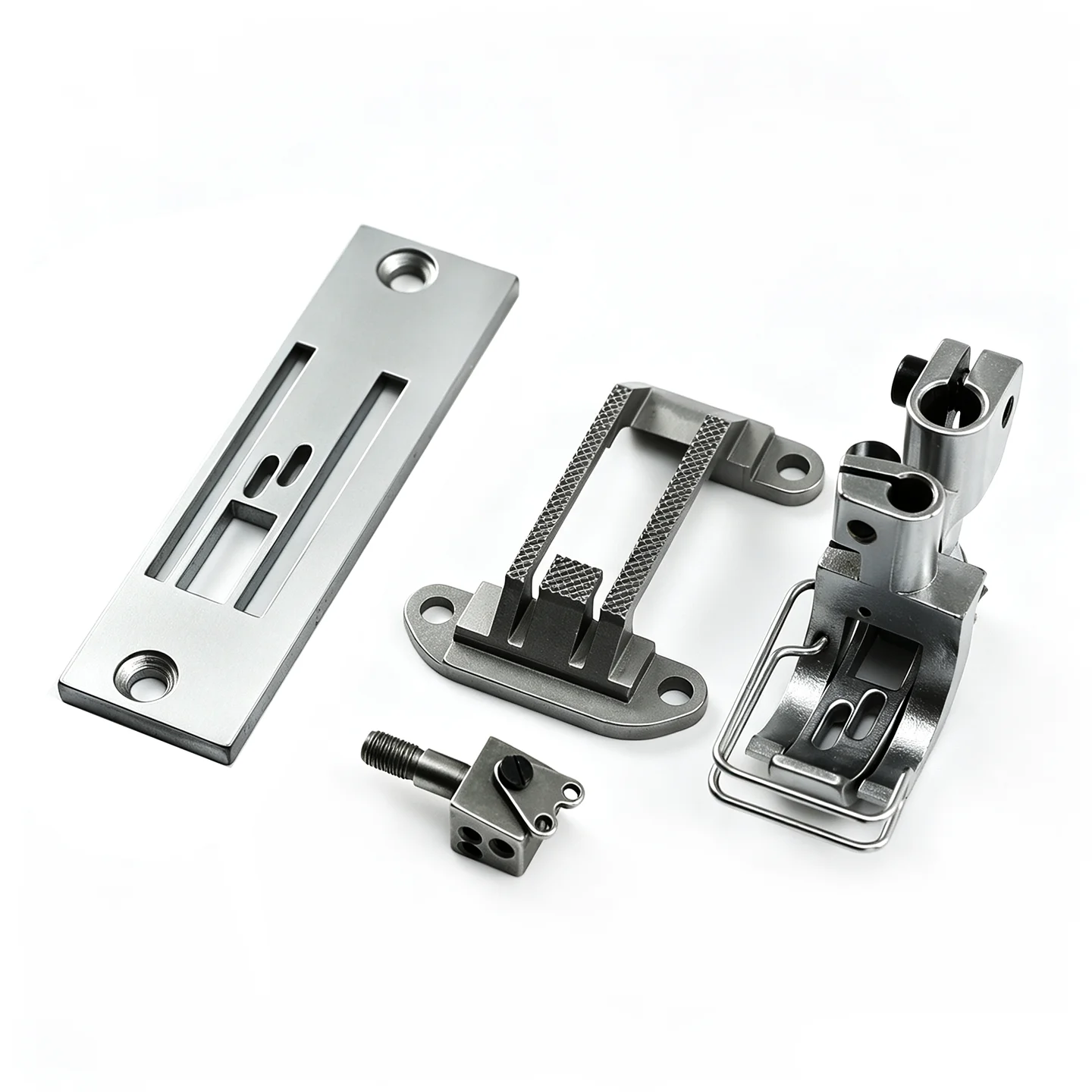 Durkopp 195 Gauge Set Fit Durkopp 195 two-needle-double chain stitch machine Needle plate，Feed dog，Presser foot，Needle clamp