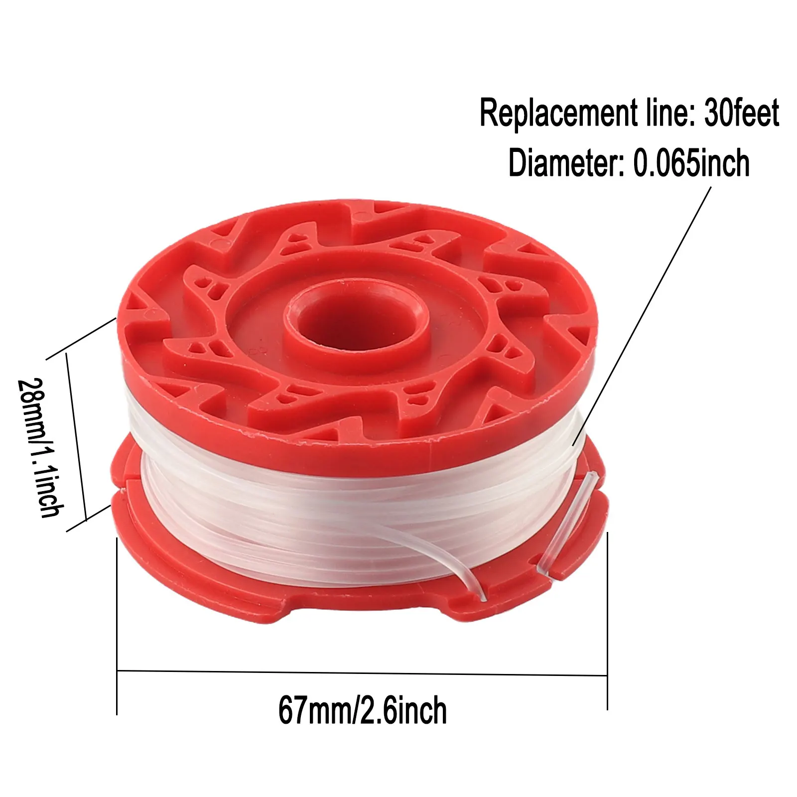 3pcs String Trimmer Spool Line CMZST065 CMZST0653 For Craftsman CMZST98020 CMCST915 CMEST913 Lawn Mower Cropper Spools