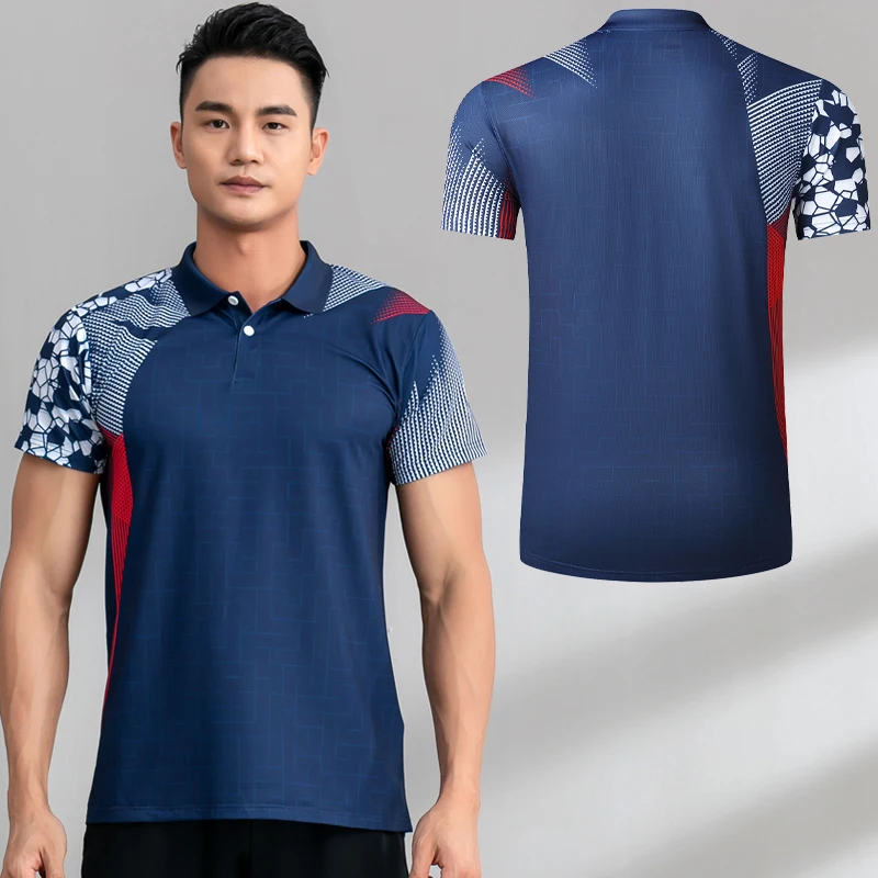 Badminton Sport Tennis Shirts Men Table Uniforms Volleyball Ping Pong Clothes Training Team Game Jerseys Running Fitness Tee