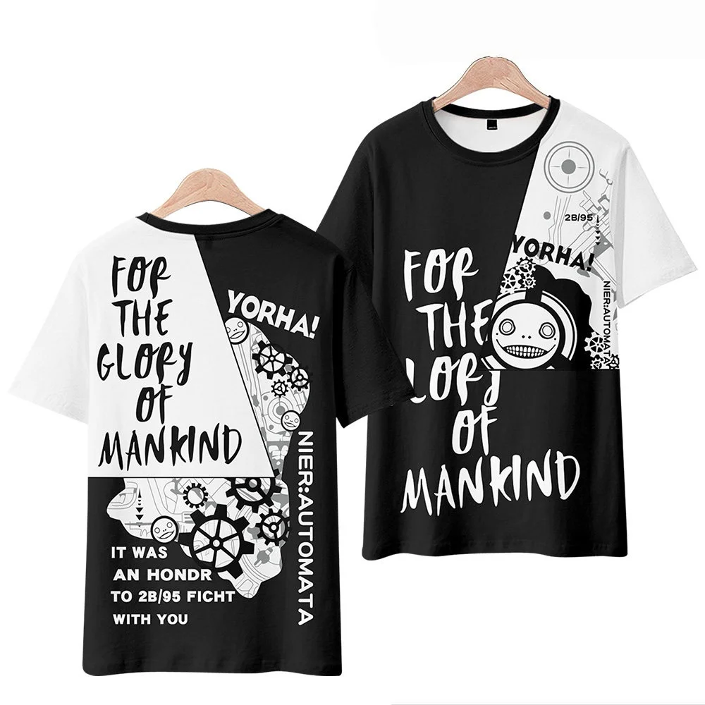 

Wandenier Mechanical Era 2B Animation Surrounding COS Game Anime Surrounding Short Sleeve Quick Drying Breathable T-shirt