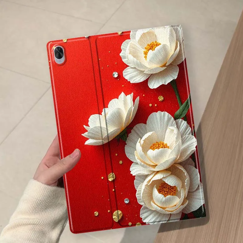 Layered Rose Bloom Bouquet Soft For Huawei MediaPad 11 M5 M6 ES Pro M5Lite Honor Pad V7 V8 X7 X8 X9 GT Pro Tab Tablet Case