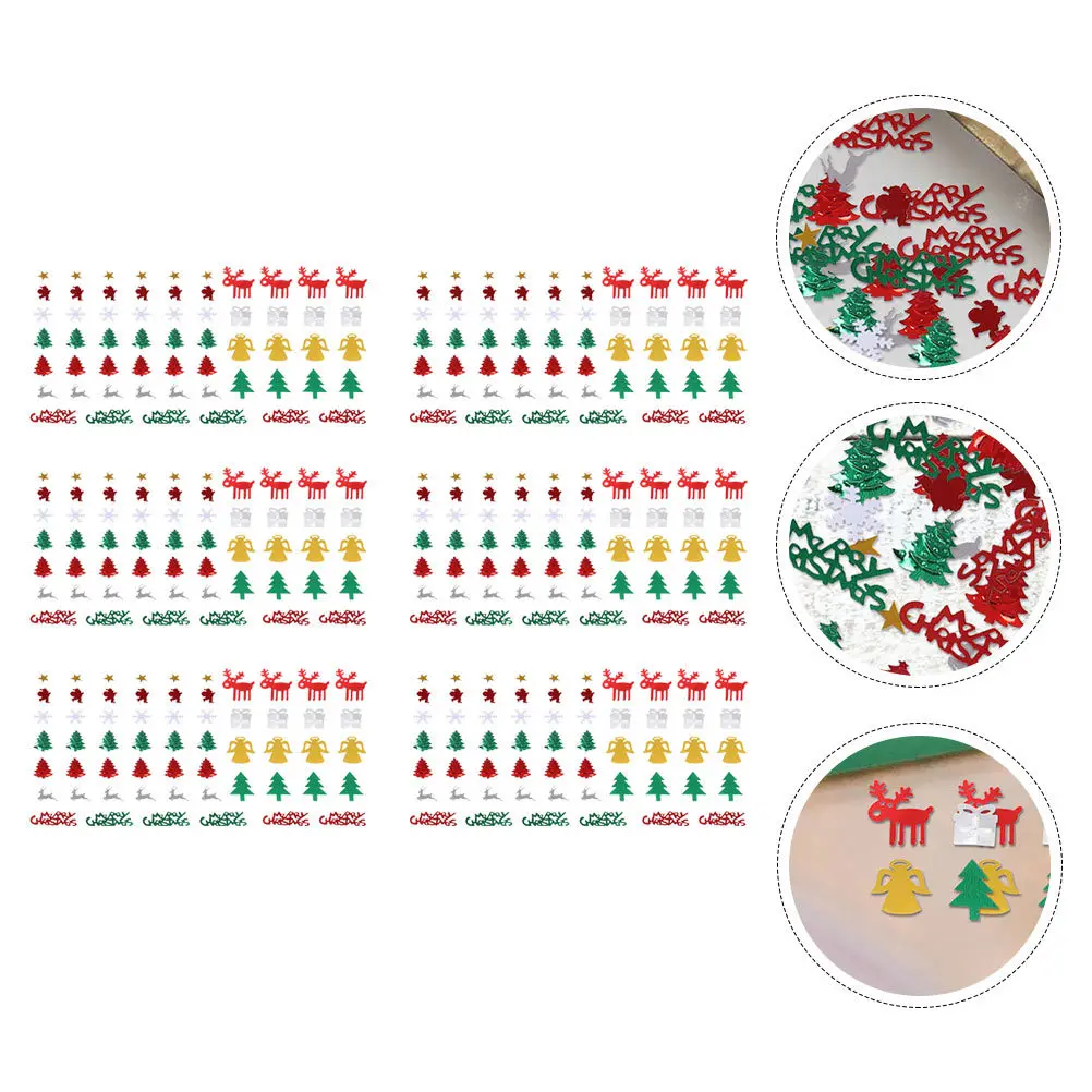 

6Packs Christmas Confetti Colorful Plastic Snowflake Party Table Decoration Xmas Holiday Festive Room Decor Christmas Confetti