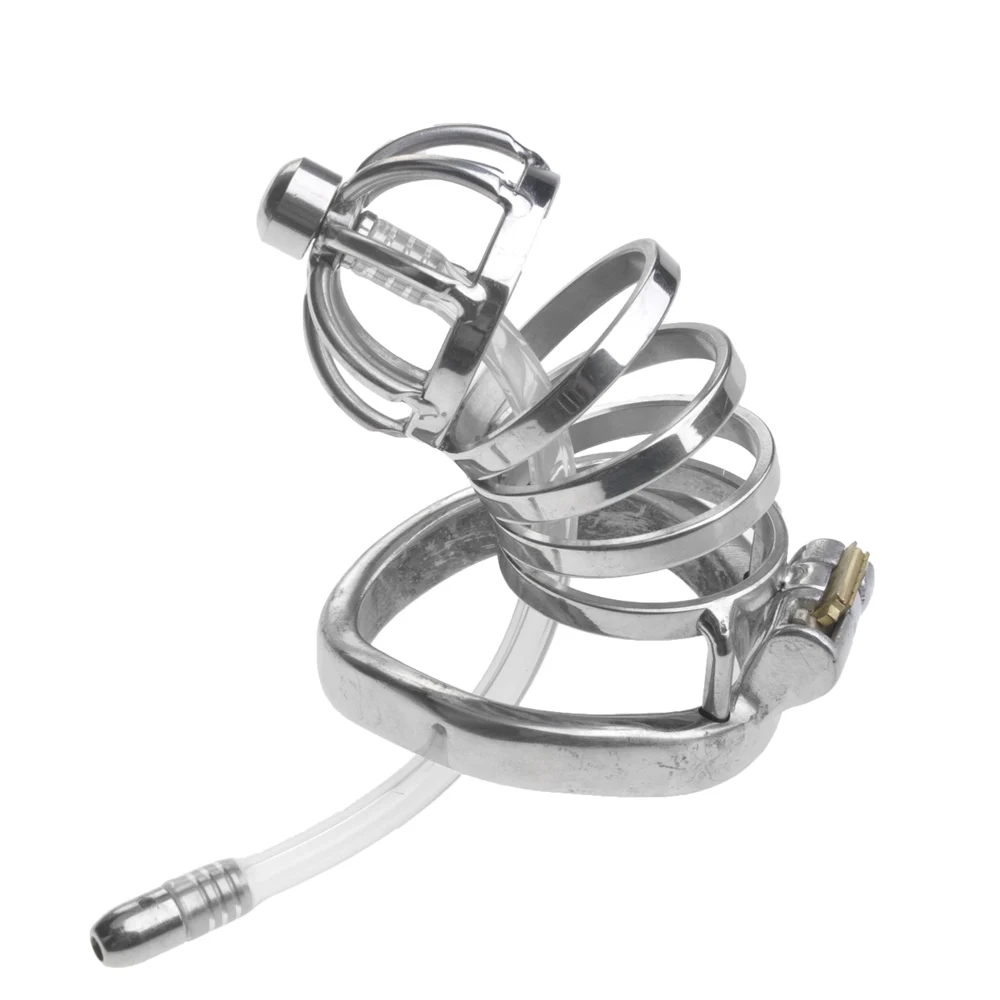 Stainless Steel Chastity Cage Bird Locks Restraint Toys For Male Adults Hypoallergenic