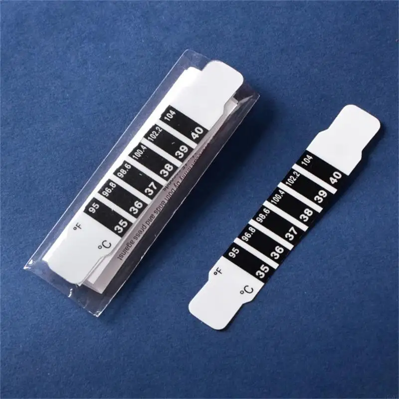 L5YF Forehead Fever Stickers Temperature Sticker Thermometer Strip Quick Read Sticker