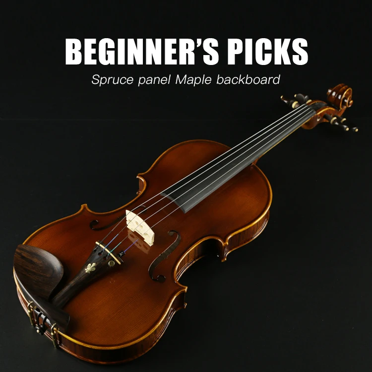 

4/4 High Advanced Flame Maple Retro Oil Varnish Professional Violin 44 Wholesale