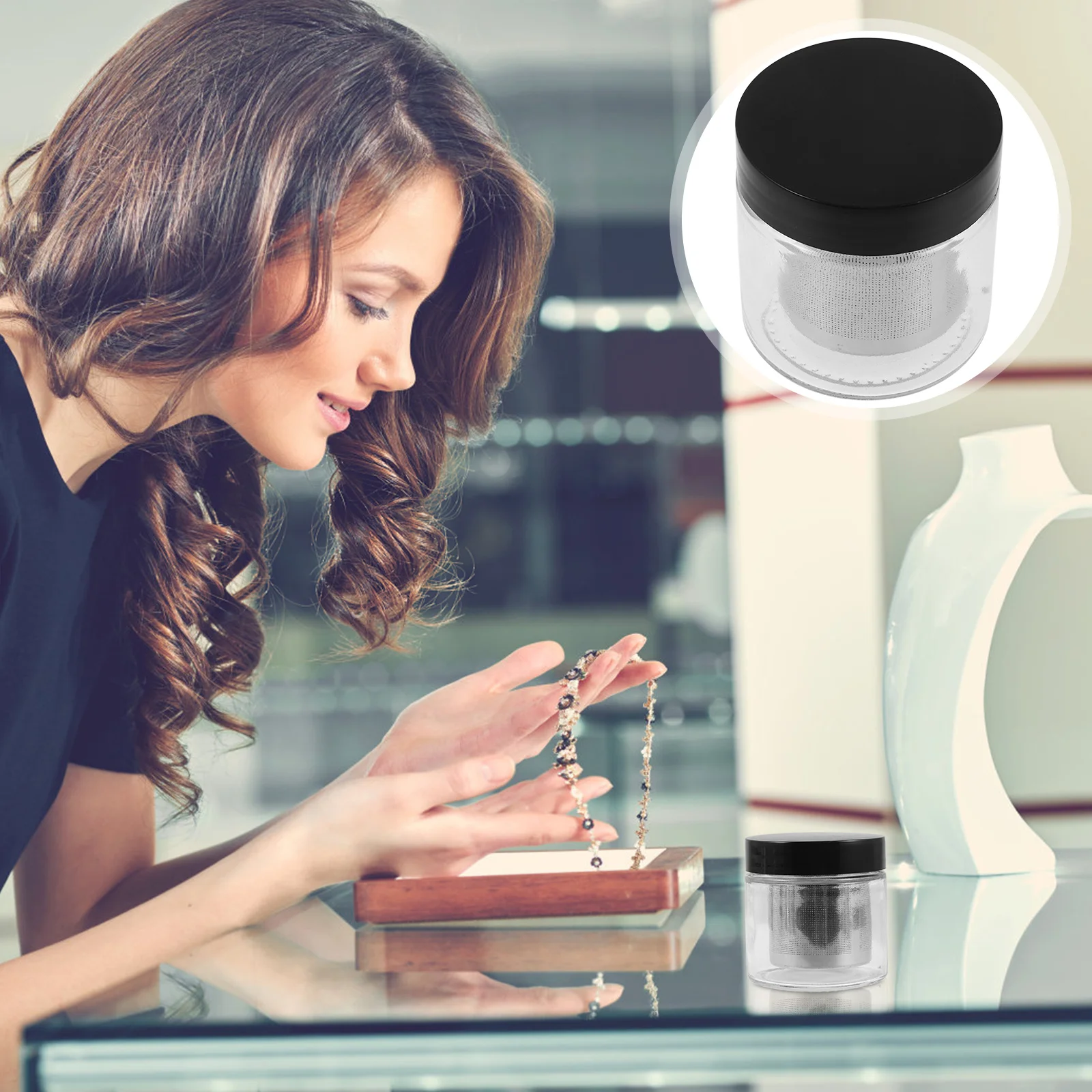 

Чистящая чашка-ситечко для ювелирных изделий, часов, серег, ожерелий, ручной дизайн, прочный, безопасный, простой в использовании, чашка для чистки ювелирных изделий