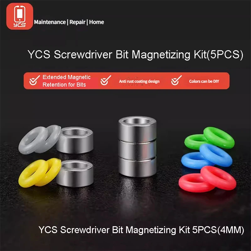 YCS Screwdriver Bit Magnetizing Kit Mobile Phone Repair Special Screwdriver Bit Magnetizer With Magnetic Ring And Magnet