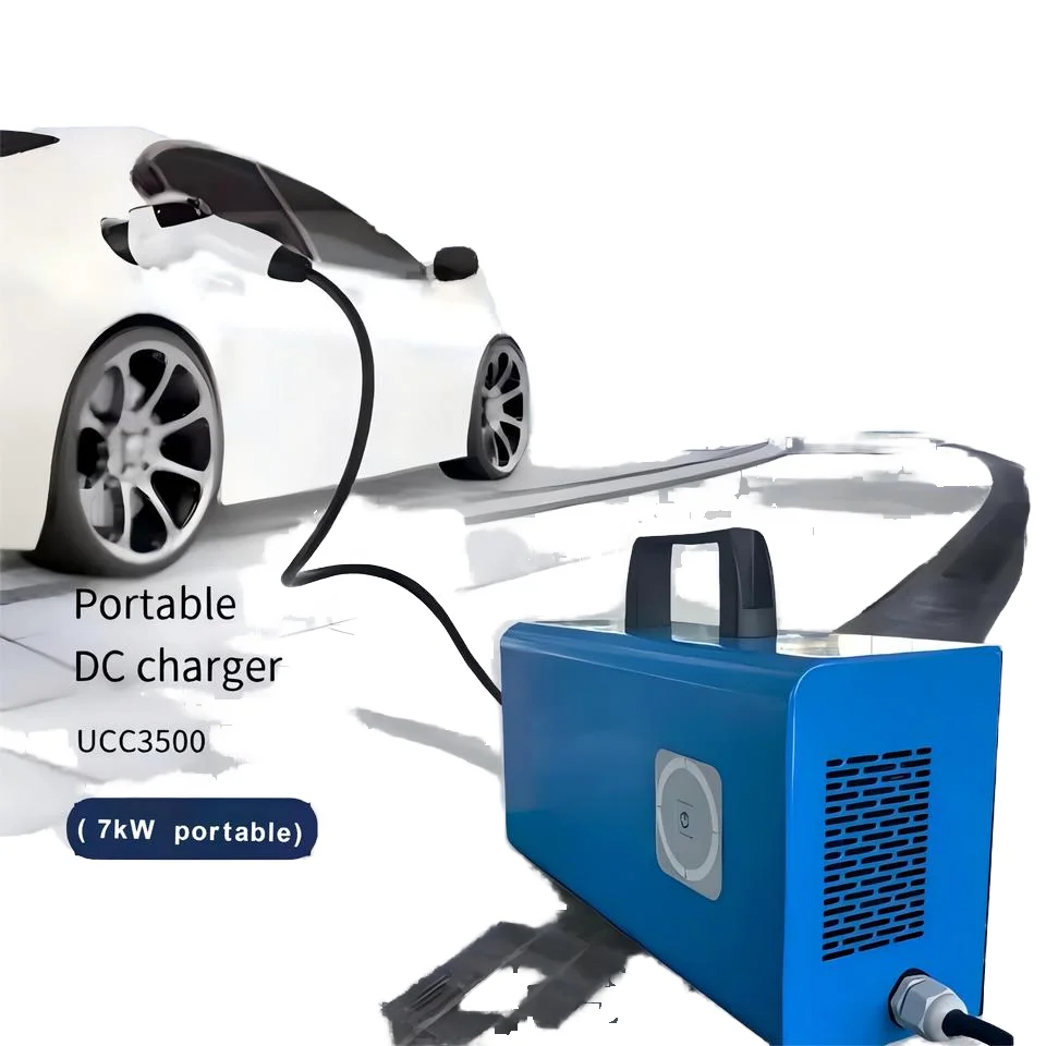 High Efficiency Mobile EV Charger Station 3.5KW/7kW Power Module New Portable DC Charger IP54 Rating