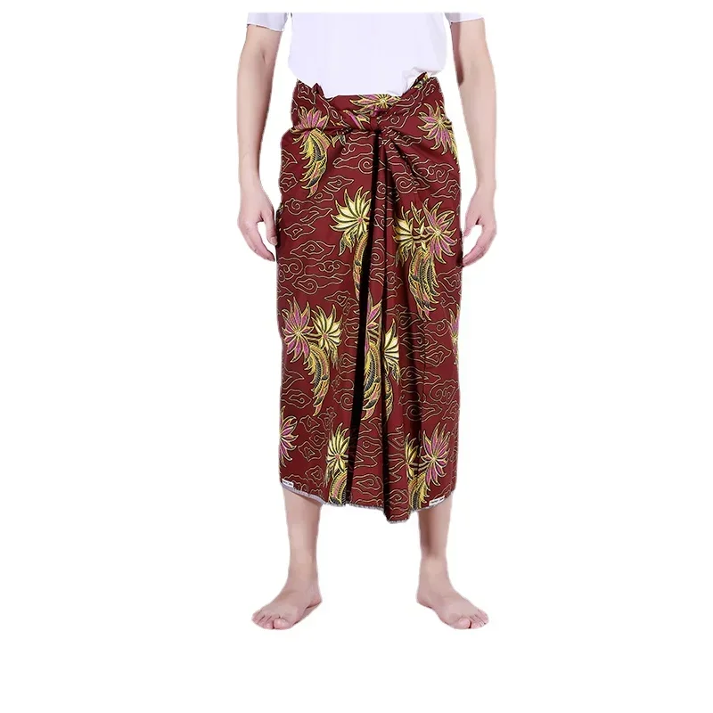 Sarong for Men Women Myanmar Longyi Tamane Skirt Southeast Traditional Clothing Thailand Thai Sinh Malaysia Longi Longgyi Lungi