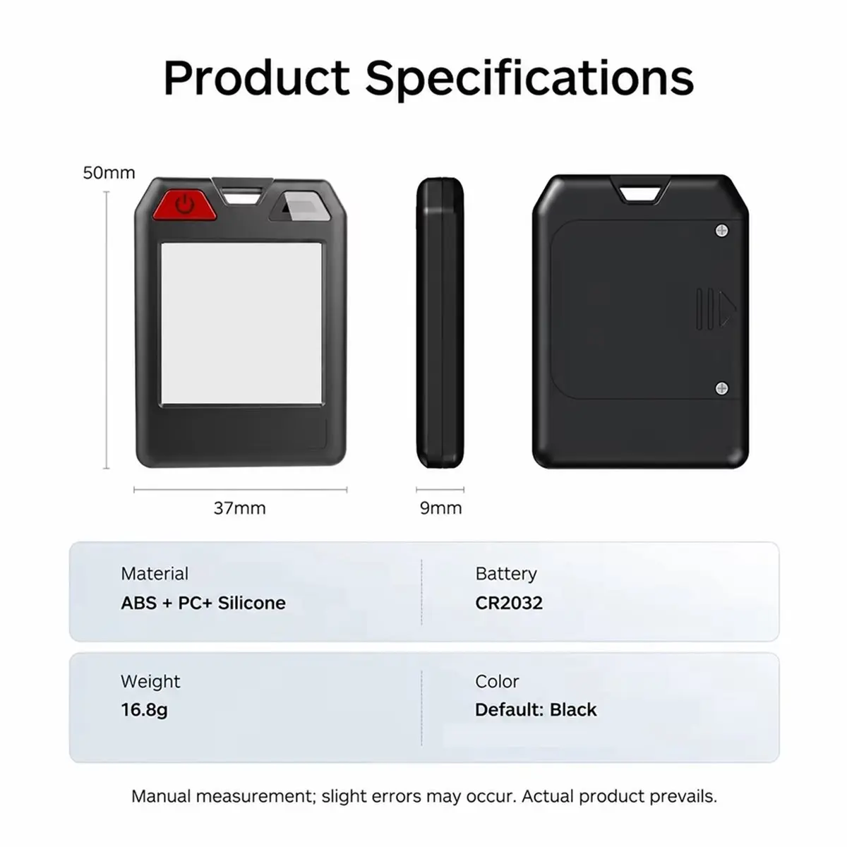 Original Color Smart Keychain DIY Support Find My Find Hub Display Anti-Lost Locator Tracker