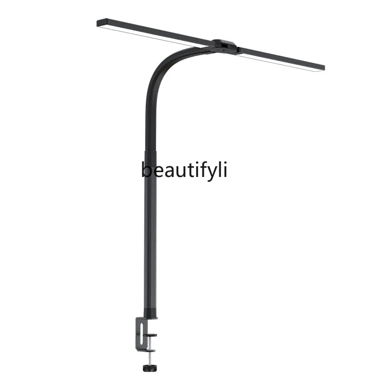 Modern Study Lighting Desk Reading Lamp Long Arm Clip Design Work Computer Eye Protection Desk Lamp