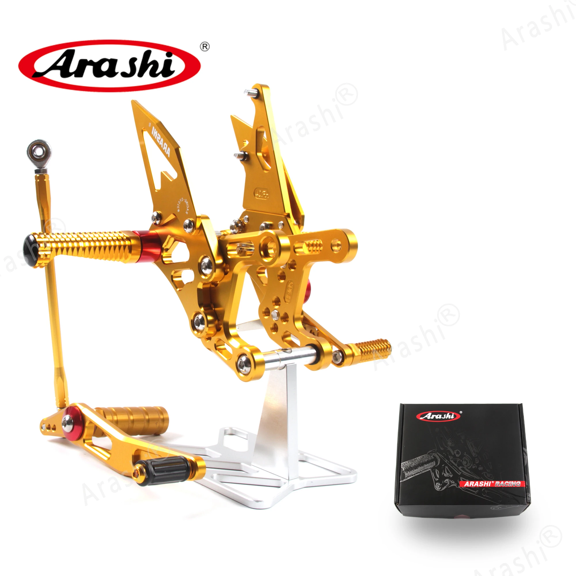 

Arashi CNC Adjustable Footrests For YAMAHA YZF R1 2009 2010 2011 2012 2013 2014 Foot Pegs Rider Rearset Footrest Foot Rest