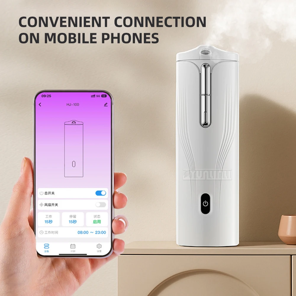 HJ-100 Wall Mounted Intelligent Aromatherapy Machine Toilet Deodorizer Home Fragrance System