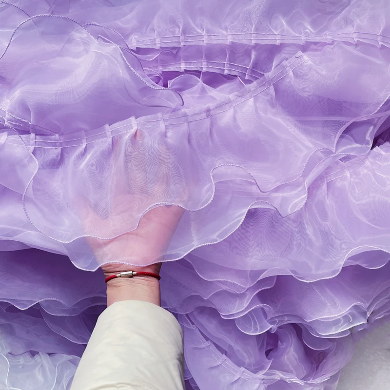 10Yards/pack .High Quality Lace Wedding Dress Double-layer Organza Wavy  Gauze Belt Skirt Hem Lace Accessories RS24573 - AliExpress 15