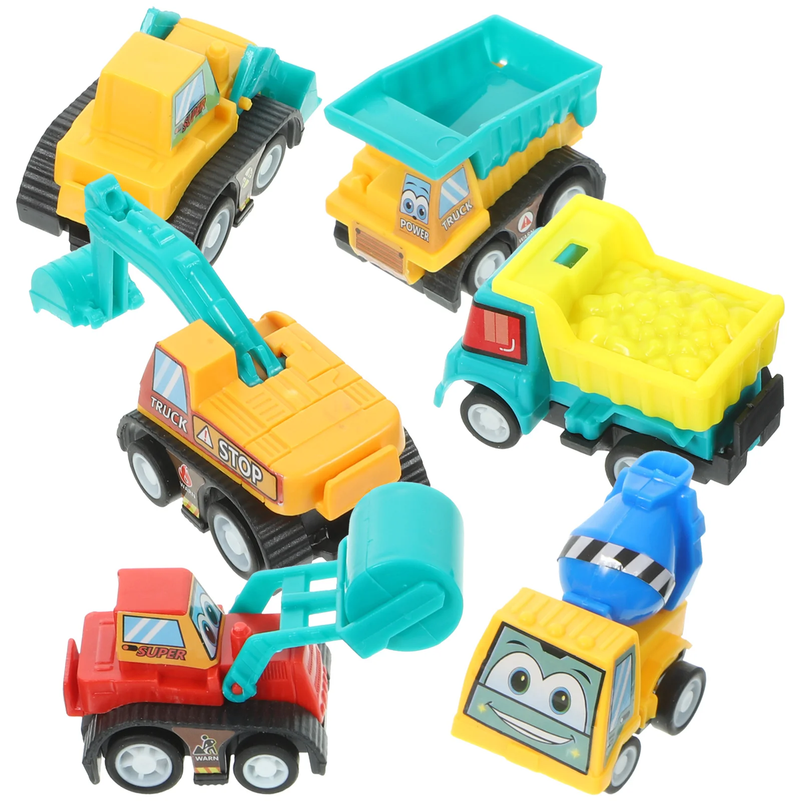 Mini voiture arrière à nervures pour enfants, jouets de fête d'anniversaire pour tout-petits, modèles de voiture arrière, 6 pièces