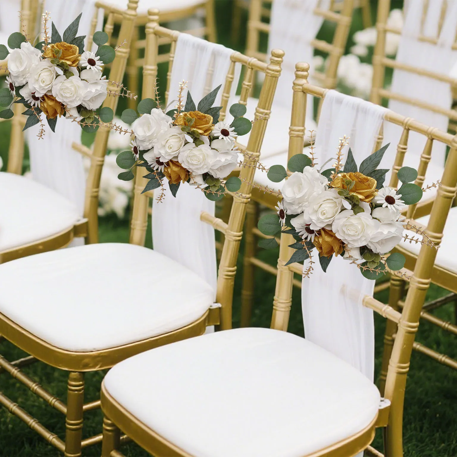 

Wedding welcome flowers artificial flowers water brand flower arch decoration floral dining table flower arrangement chair decor