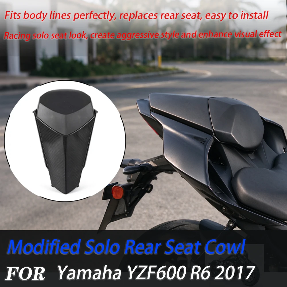 For Yamaha YZF R6 2017 2018 2023 Solo Rear Seat Cowl