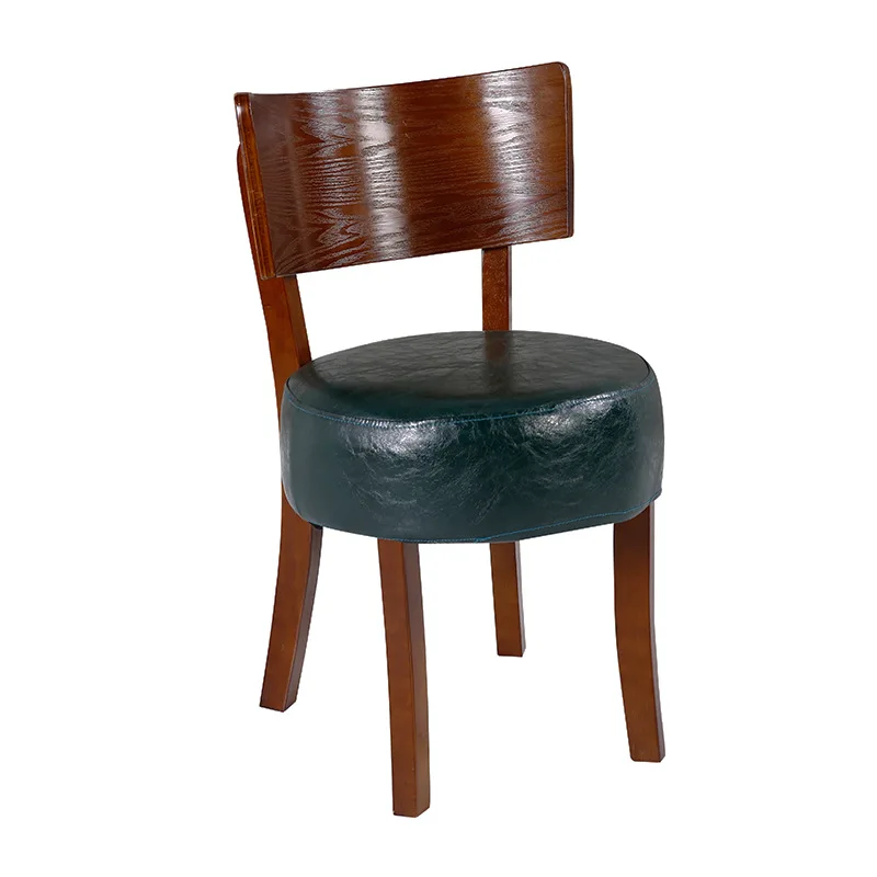 

Solid wood chairs, Nordic dining chairs, vintage café themes, Western restaurant tables and chairs