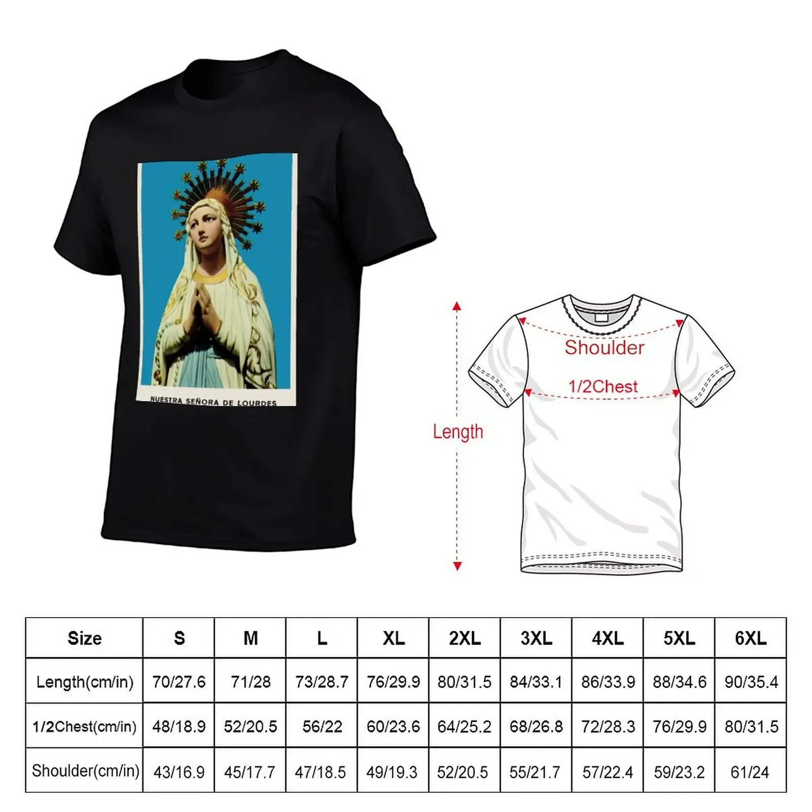 Our Lady of Sorrows, Mother Mary (Nuestra senora de lourdes) - Vintage Religious Shirt T-Shirt