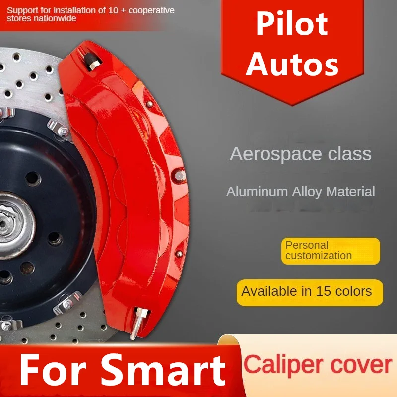 For Smart Car Brake Caliper Cover Aluminum Front Rear Kit Fit Smart#1 Smart#3 Fortwo Forfour Forjeremy