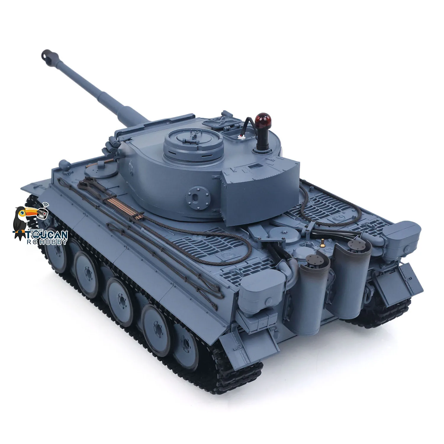 US Stock Gift 1/16 2.4Ghz Classic Design Heng Long RC Tank 3818 7.0 Plastic Tiger I RTR Cars Toy for Collectors TH17233 - view 3