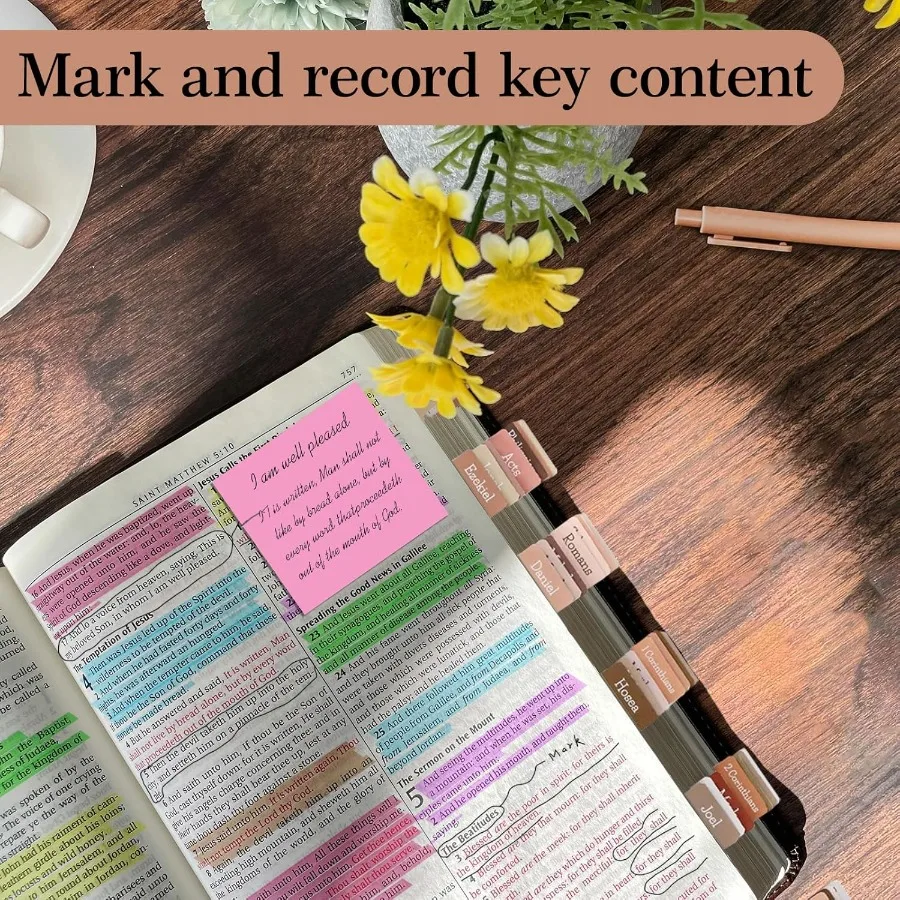 Bible Study SuppliesBible Jourling Kit Bible Study Kit with Jourl 12 No Bleed Highlighte 12 Gel Pens 75Tabs 400 Sticky Notes Ch