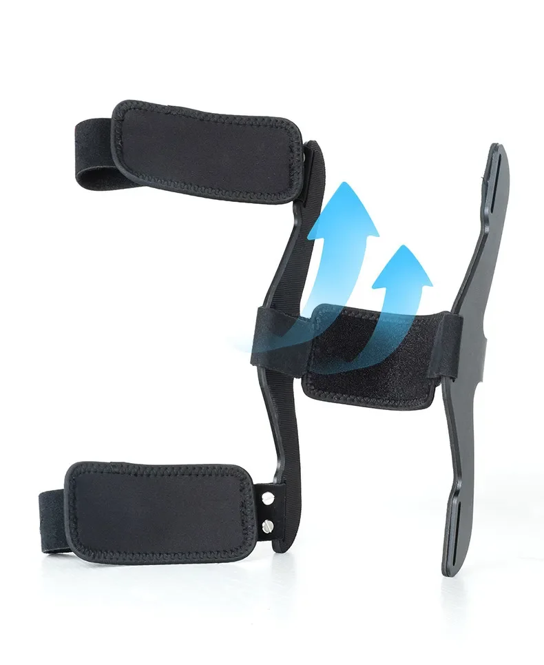 Knee over extension orthotic with posterior arch assist and  tension fixation support
