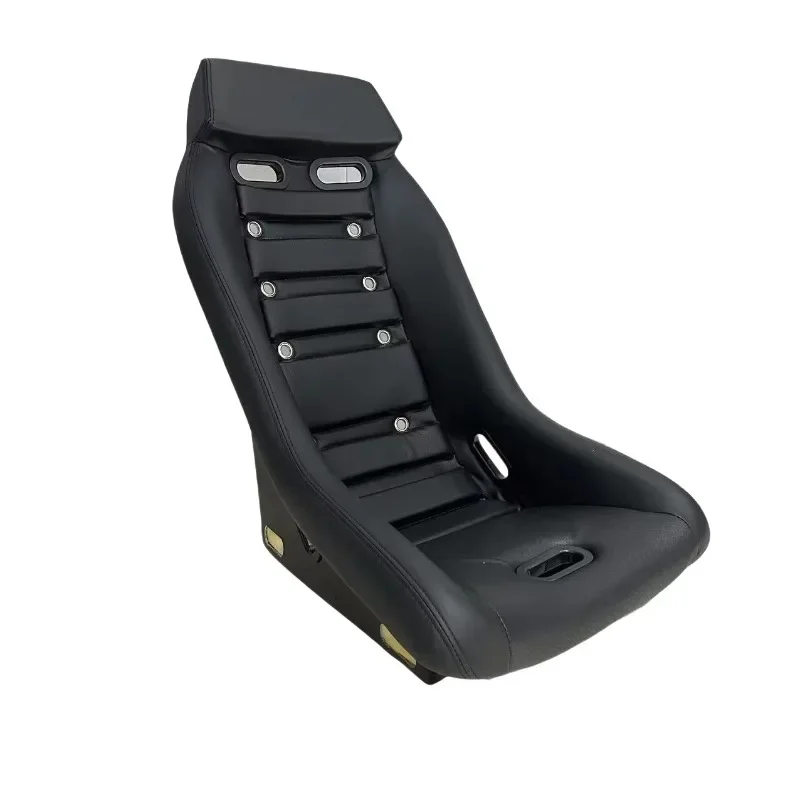 Black Leather Stained Fiberglass Classic Car Seat Modified Car Seat