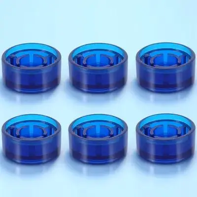 6Pcs Guitar Effect Protective Caps Premium Plastic Footswitch Toppers for Electric Guitar Pedals Daily Practice Competition Use