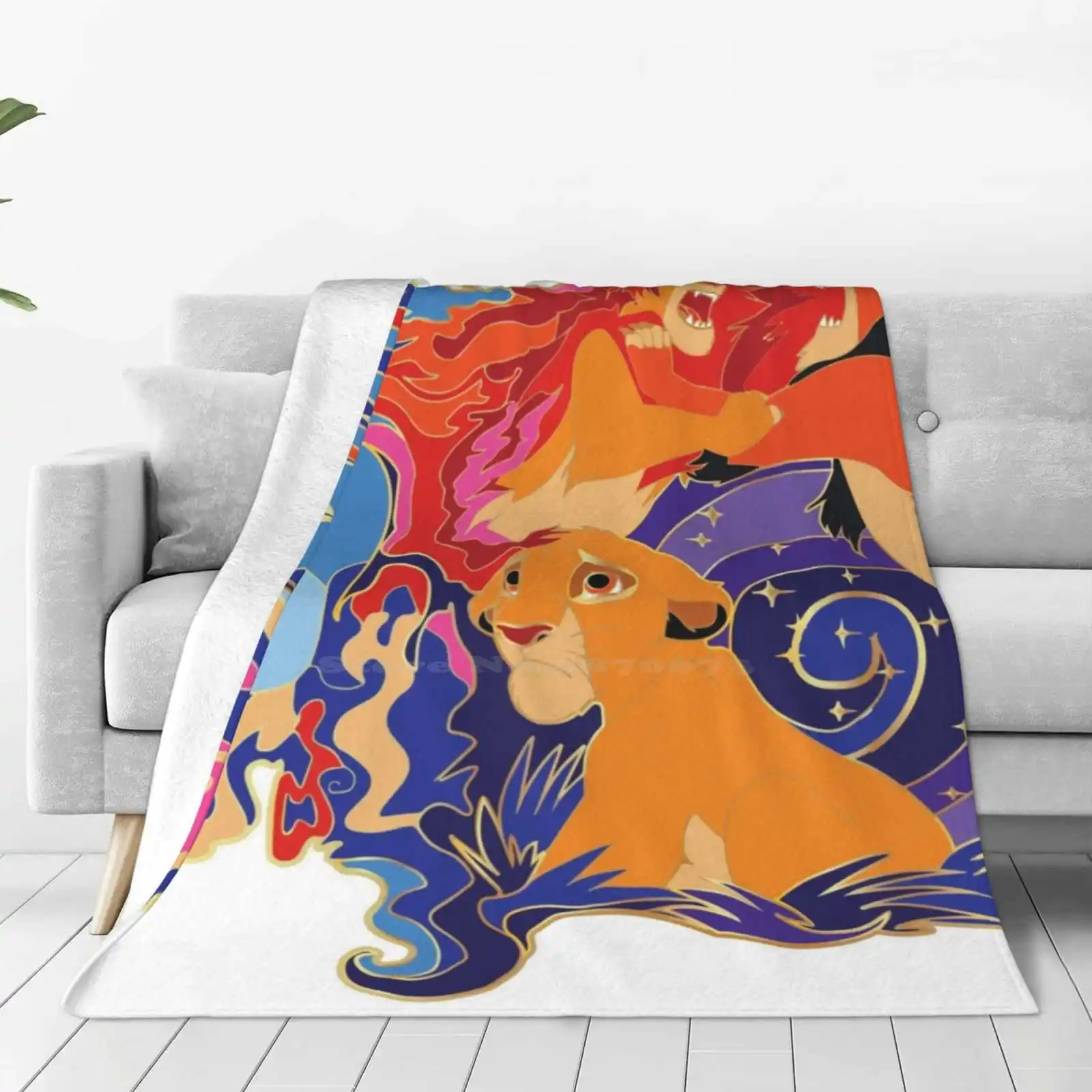 Remember Who You Are Hot Sale Printing High Qiality Warm Flannel Blanket Simba Scar Lion King Mufasa