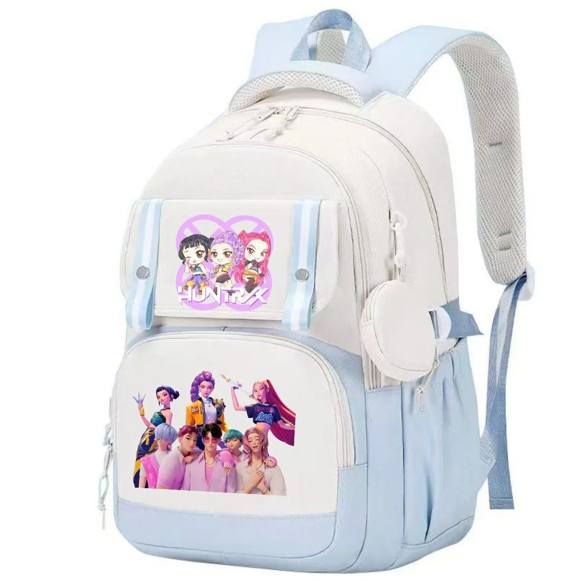 

Kpop Demon Hunter Backpack Large Capacity Anime Character Graphics Schoolbags Students Fashion Backpacks Back To School Gifts