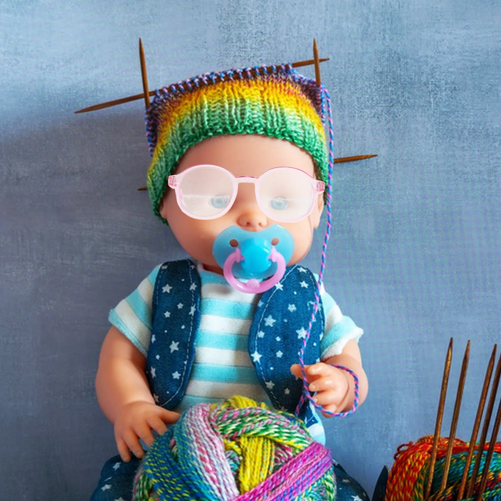 

3Pcs Small Plastic Eyeglasses for Versatile Miniature Glasses Accessory for Dollhouse Decor Crafts Roleplaying Gifts