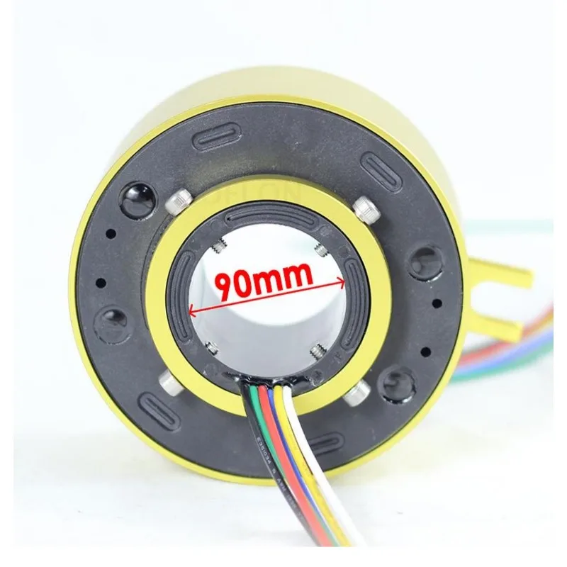 360 rotating conductive ring inner hole 90 100 outer diameter 185mm wire rotary joint 2 4 6 8 10 12