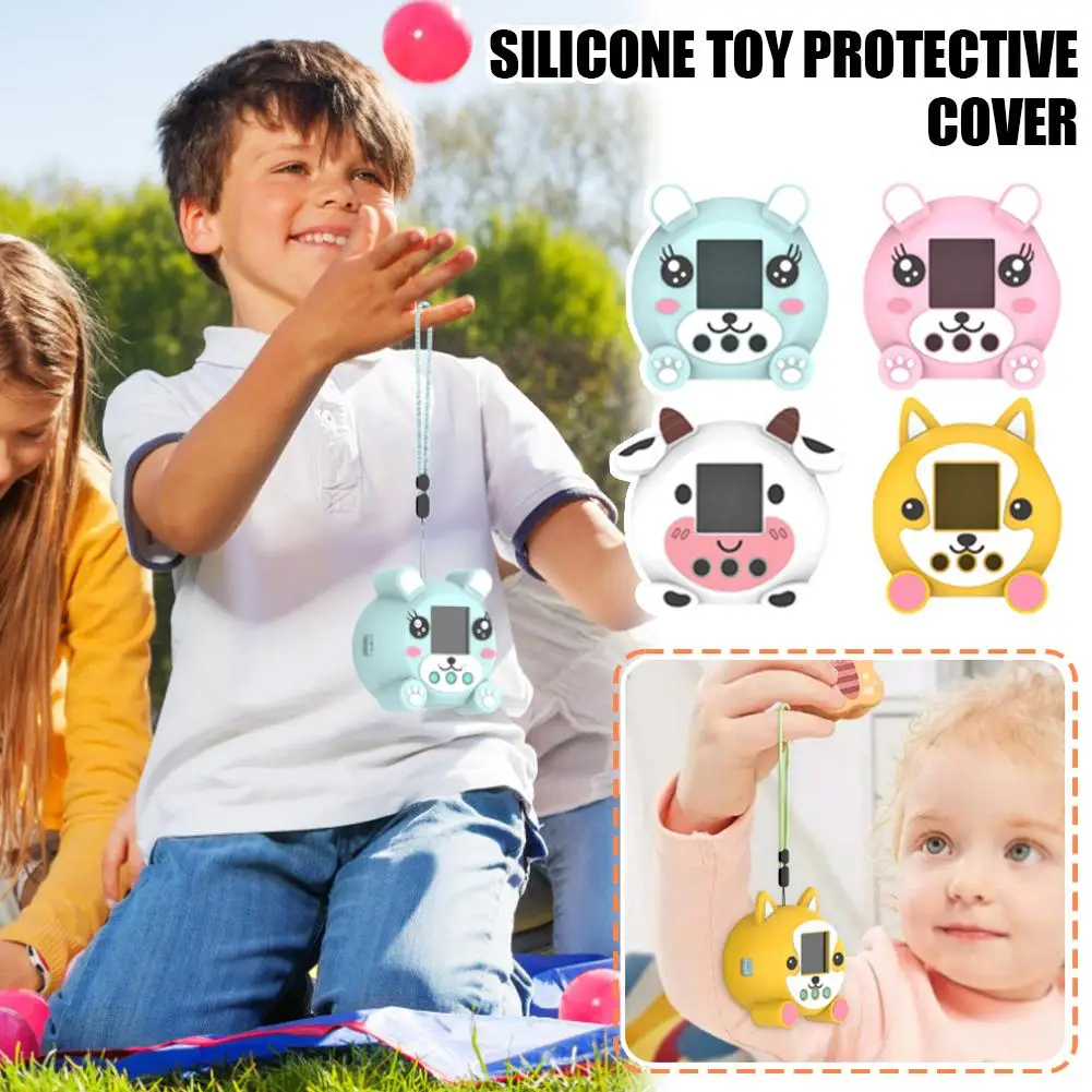 Soft Silicone Case for Punirunes Interactive Digital Toy Cartoon Shockproof Protective Cover for Punirunes Pet Digital Toy Shell