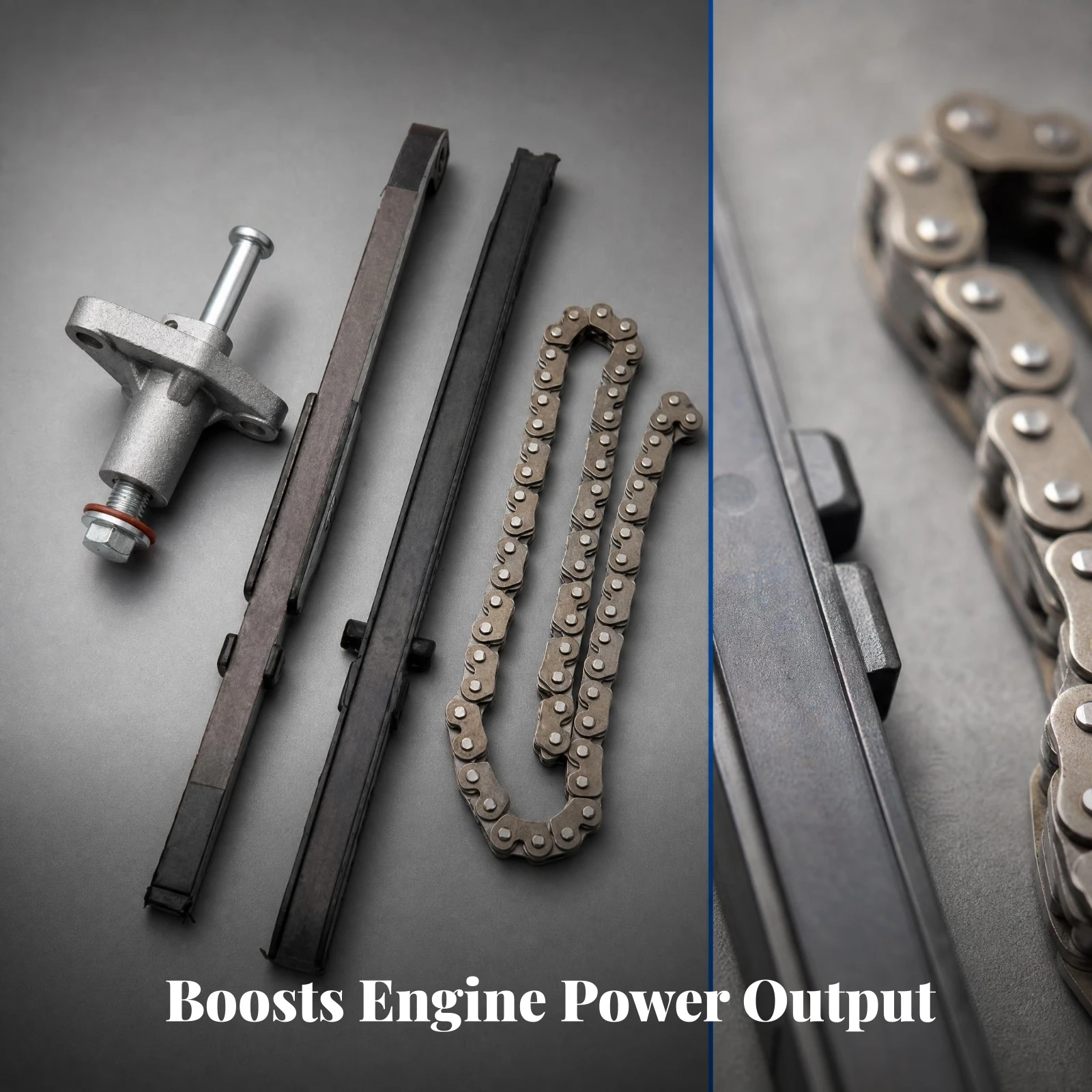 チェーンテンショナーアセンブリメタルタイミングチェーンキット-gy6-50cc-139qmb-スクーターエンジンメンテナンスアクセサリー用
