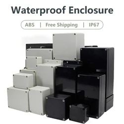 Zwart-witte waterdichte doos voor buiten Plastic doos Elektronische technische doos Instrument waterdichte aansluitdoos