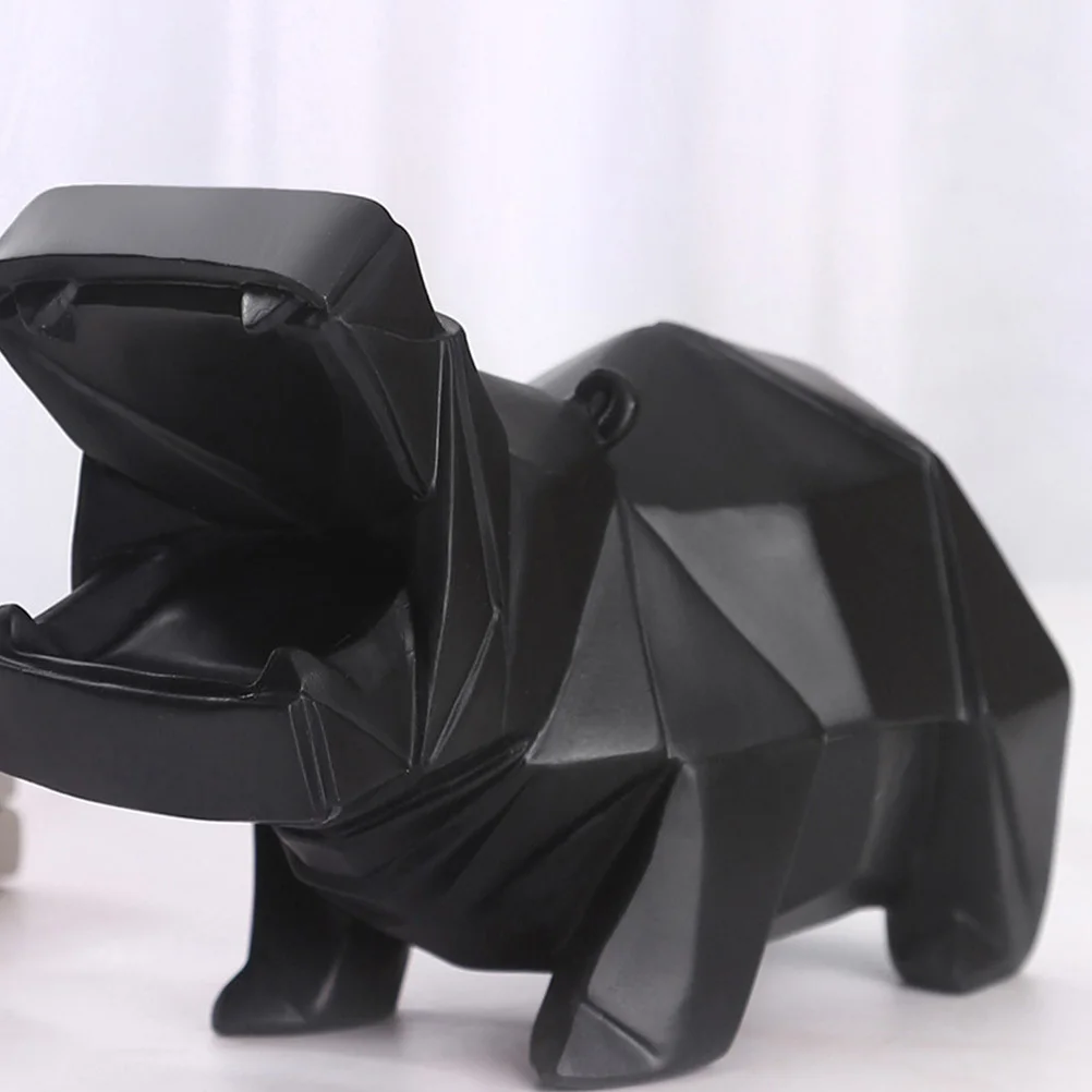 

Pot Hippo Piggy Bank for Hippos Money Hippopotamus Figurine Statue Home Resin Cute Figurines Desk Ornament