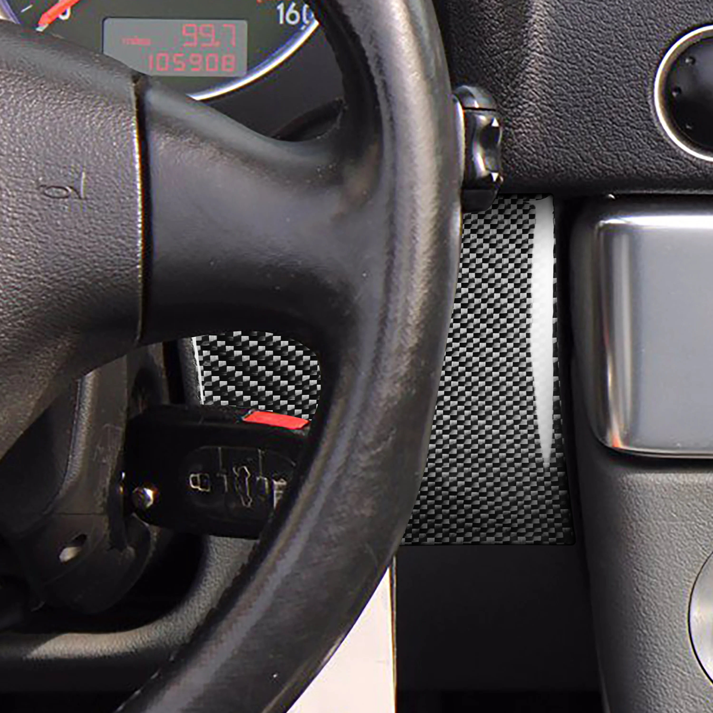 Headlight Switch Steering Wheel Both Side Panel Cover Trim For Audi TT 8N 2001-2006 Carbon Fiber Car Interior Decorative Sticker