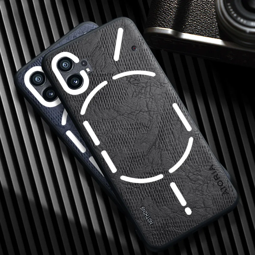 Funda para Nothing Phone 1 2 CMF Phone 2 1 Pro, Funda de Teléfono de Piel Sintética Agrietada de Lujo, Funda para Nothing Phone 1