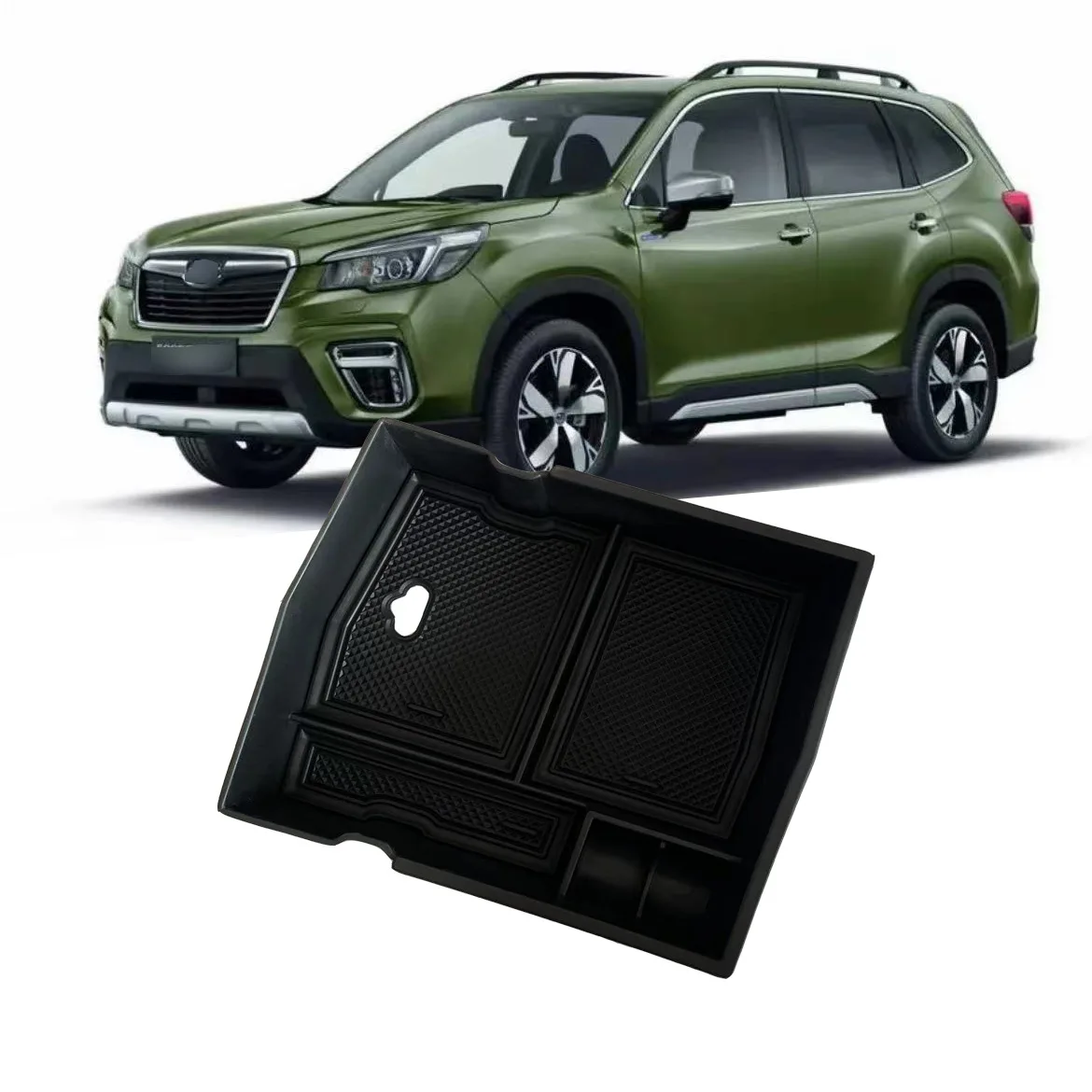 

For Subaru Forester central control armrest box, storage box modification