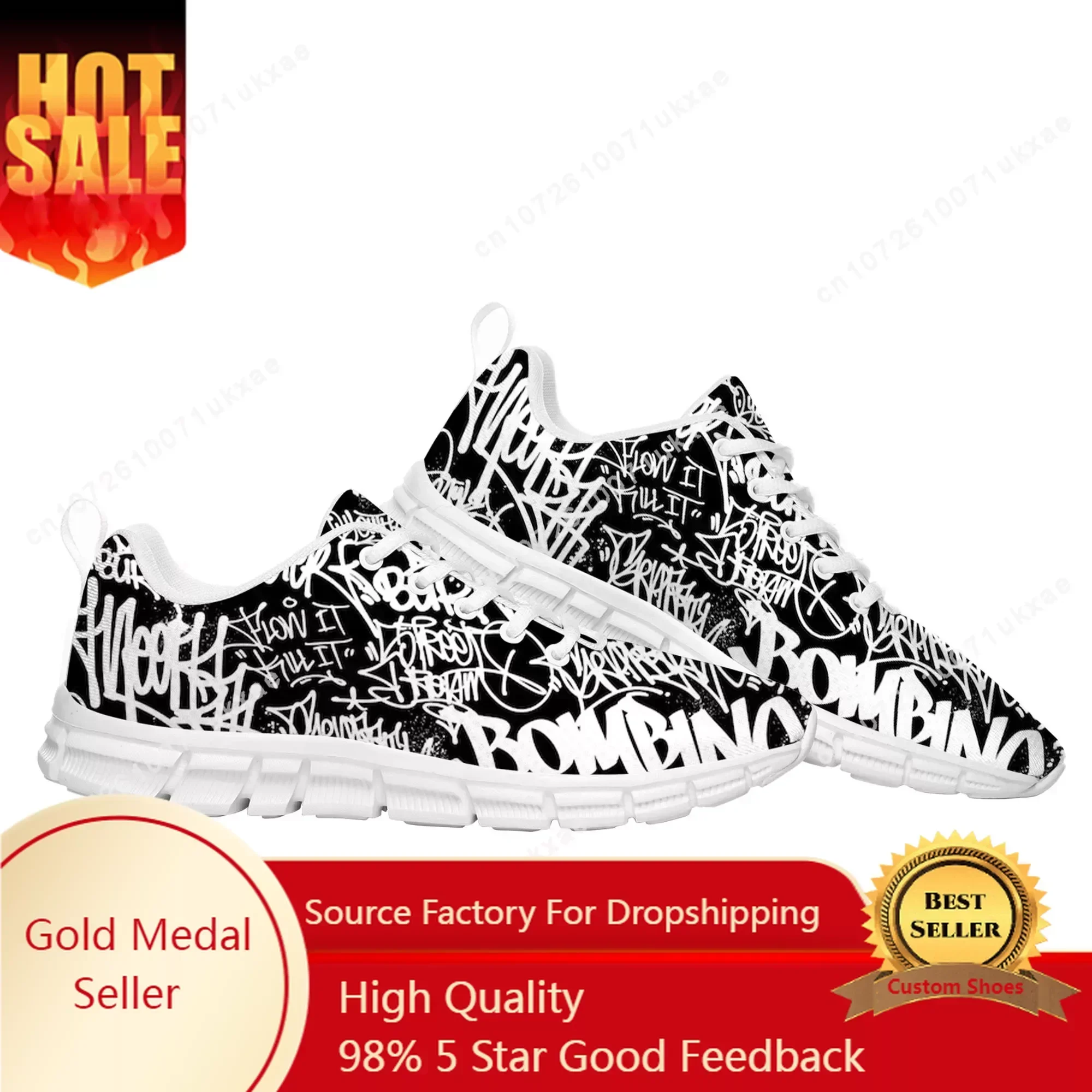 

street art graffiti Sports Shoes Mens Womens Sneakers Parent High Quality Sneaker Customize Shoe