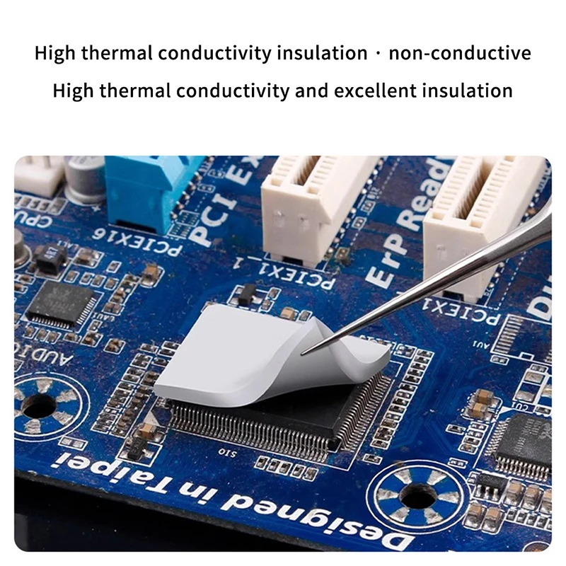 

1Pc 15W Thermal Conductive Pad Sheet 0.3/0.5/1.0/1.5MM Silicon Thermal Pads Adhesive Insulating Silicone Grease Sheets