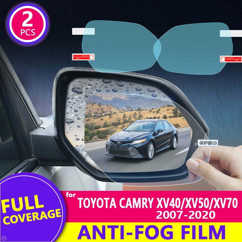 

for Toyota Camry XV40 XV50 XV 70 Rearview Mirror Film HD Anti-Fog Anti-Scratch Rainproof Auto Mirror Sticker Car Accessories