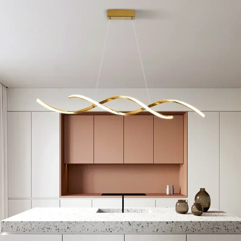 Modern LED Smart Chandelier, Works with Alexa Google RC, Stylish Hanging Lamp for Living Room, Dining Room & Kitchen Home Decor