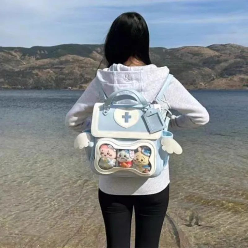 Ita Bag 2024 New Japanese Transparent Backpacks for Women Spring Sweet Cute Display School Bags Girls Teenage Rucksack