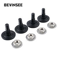 4pcs Rear Hatch Hinge Bolts For Camaro Firebird 1982-1992 Billet Aluminum Trunk Lid Hatch Hinge Bolt Stud and Nut 20309167