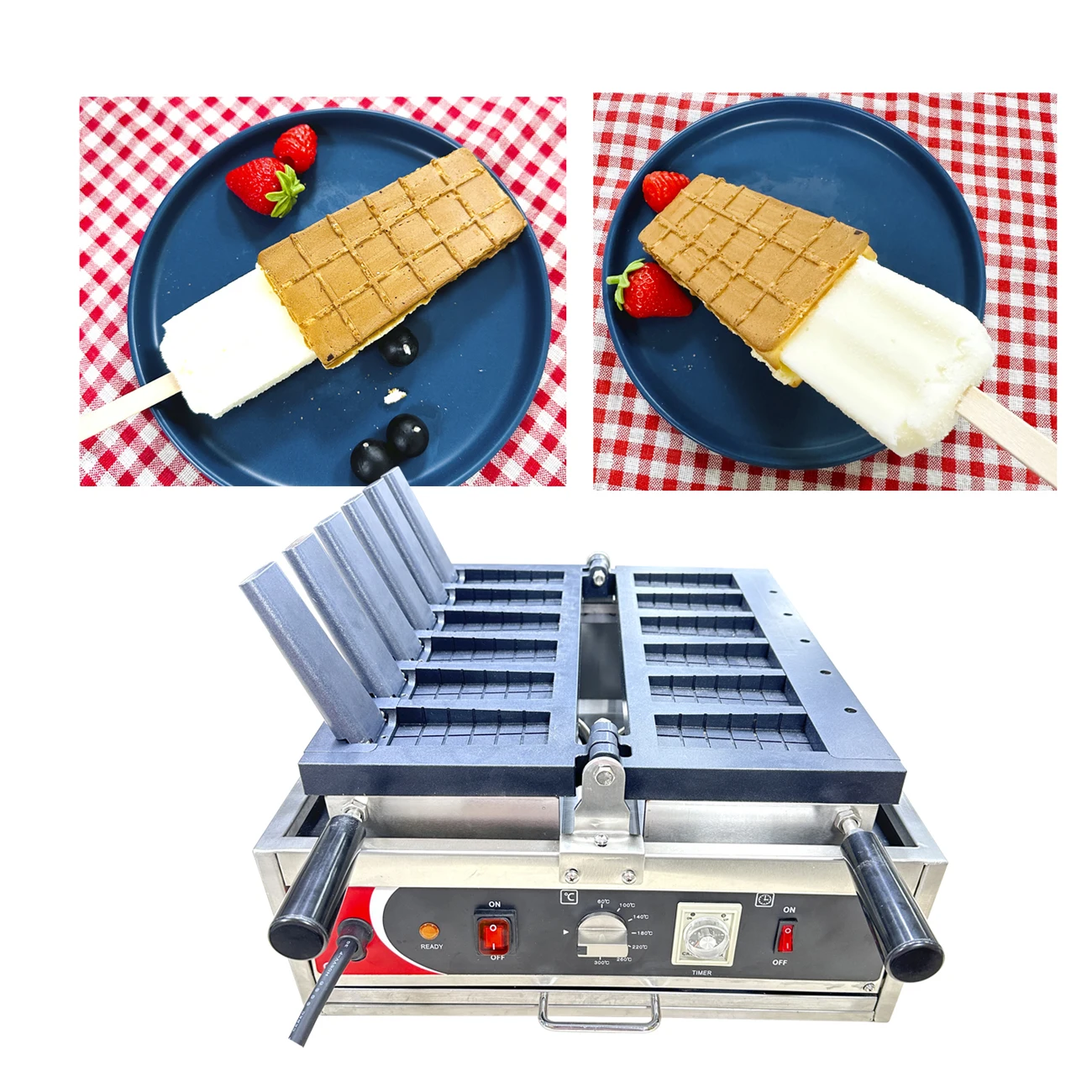 Popular Stick Waffle Maker With Popsicle Mold Easy To Clean And Operate