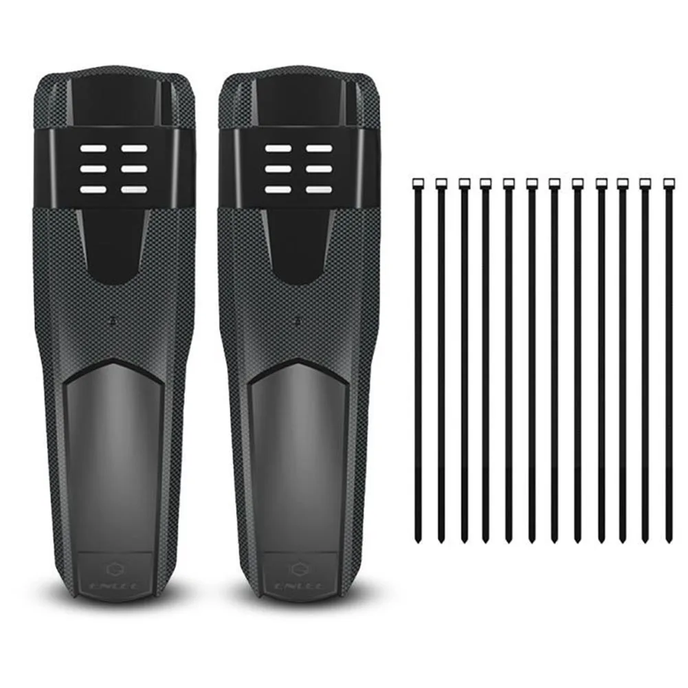 

2pcs Mountain Bike Mudguard Suit with Tires Carbon Fiber Pattern Printing Bicycle Fenders for Mountain Road Bikes