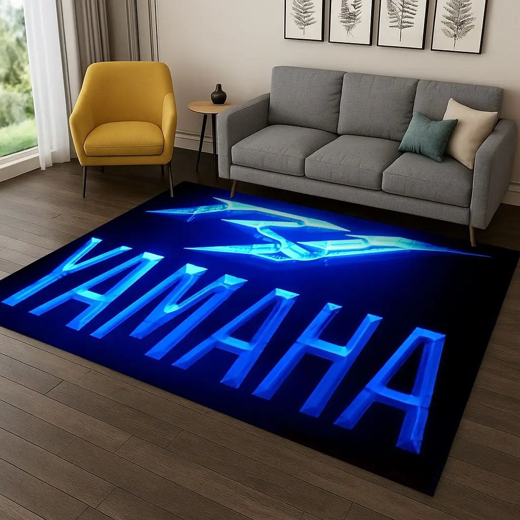 Tapis classique Y-Yamaha Moto Sign pour chambre à coucher, salon, canapé, paillasson, décoration de maison, tapis de zone de jeu pour enfants, cadeau de noël antidérapant